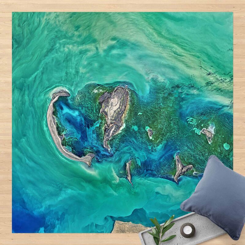 

Alfombras vinílicas - NASA Picture Caspian Sea - Cuadrado 1:1 Dimensión LxA: 100cm x 100cm