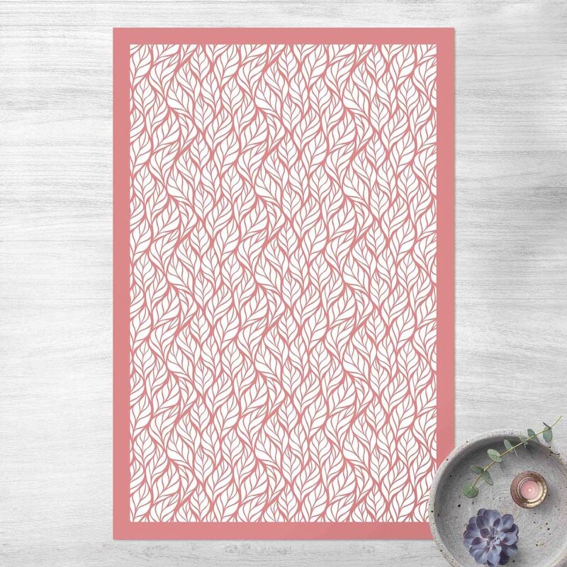 

Alfombras vinílicas - Natural Pattern Big Leaves With Frame - Alto 3:2 Dimensión LxA: 210cm x 140cm