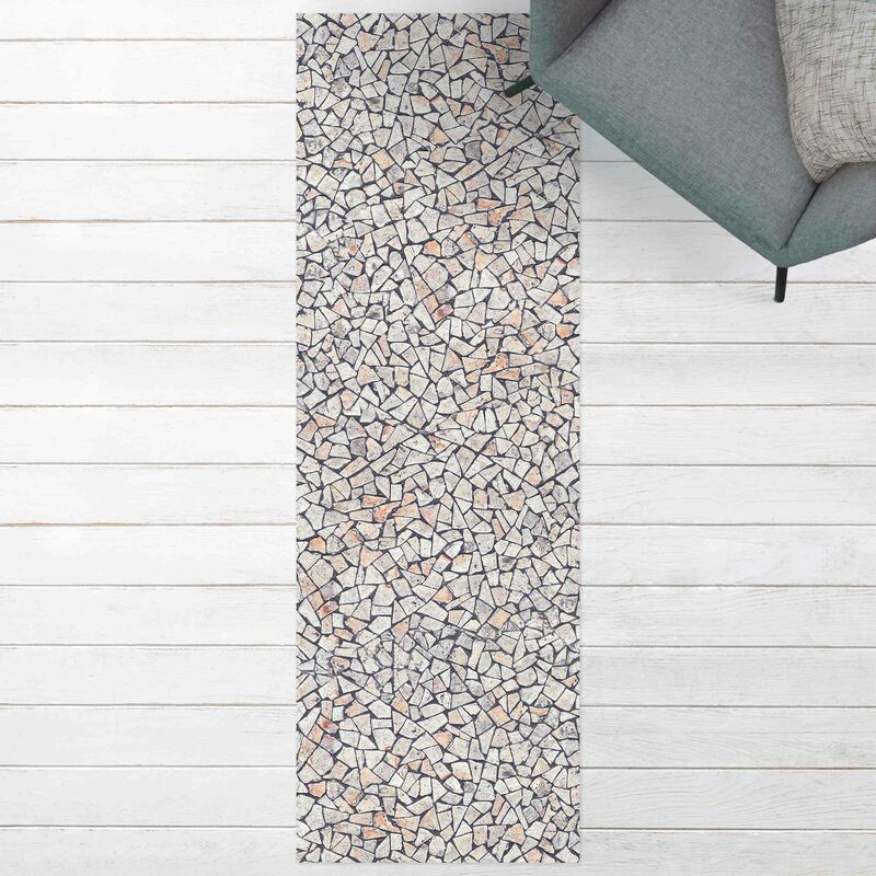 

Alfombras vinílicas - Natural Stone Mosaic With Sandy Joints - Panorámico Dimensión LxA: 240cm x 80cm