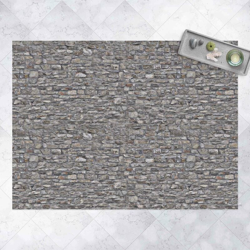 

Alfombras vinílicas - Natural Stone Wallpaper Old Stone Wall - Apaisado 3:4 Dimensión LxA: 45cm x 60cm