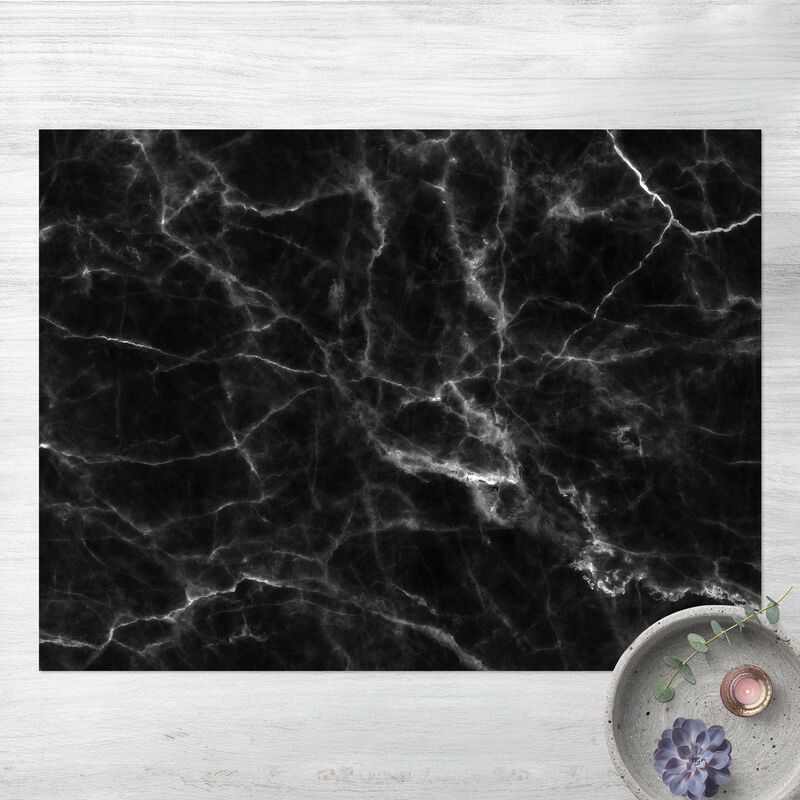 

Alfombras vinílicas - Nero Carrara - Apaisado 3:4 Dimensión LxA: 105cm x 140cm