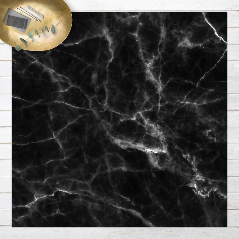 

Alfombras vinílicas - Nero Carrara - Cuadrado 1:1 Dimensión LxA: 60cm x 60cm