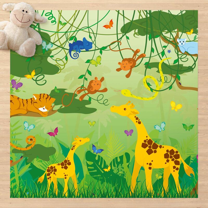 

Alfombras vinílicas - No.IS87 Jungle Game - Cuadrado 1:1 Dimensión LxA: 80cm x 80cm