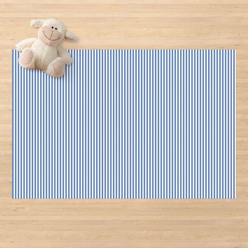

Alfombras vinílicas - No.YK44 Stripes Blue White - Apaisado 2:3 Dimensión LxA: 120cm x 180cm