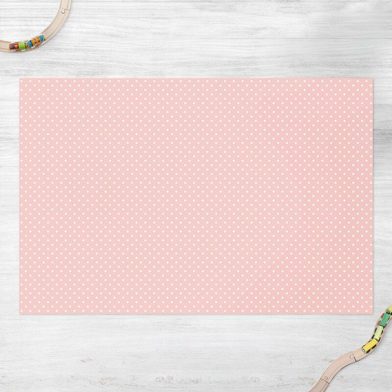 

Alfombras vinílicas - No.YK57 White Dots On Light Pink - Apaisado 2:3 Dimensión LxA: 120cm x 180cm