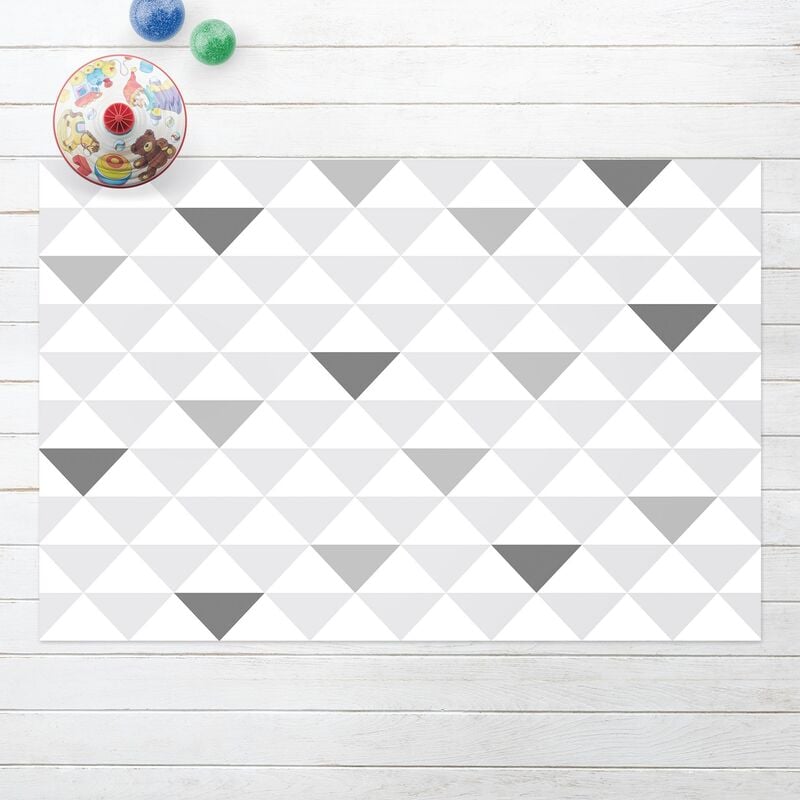 

Alfombras vinílicas - No.YK66 Triangles Gray White Gray - Apaisado 2:3 Dimensión LxA: 40cm x 60cm