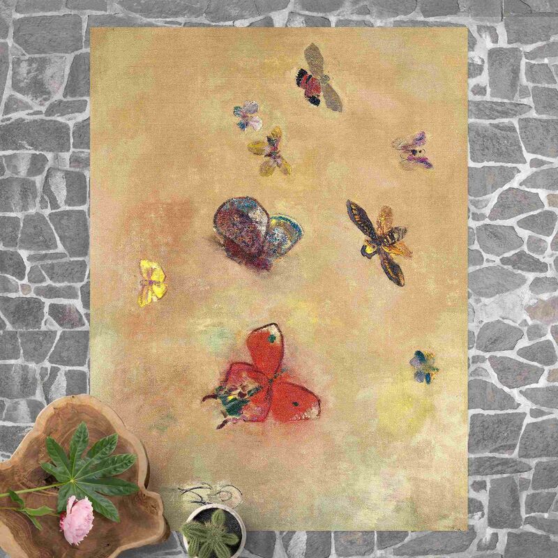 

Alfombras vinílicas - Odilon Redon - Colourful Butterflies - Alto 4:3 Dimensión LxA: 60cm x 45cm