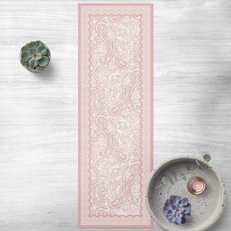 

Bilderwelten - Alfombras vinílicas - Paisley Foam In Pastel Colours With Border - Panorámico Dimensión LxA: 270cm x 90cm