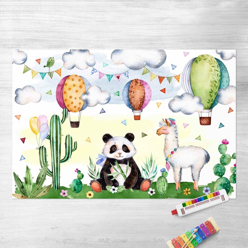 

Alfombras vinílicas - Panda And Lama Watercolour - Apaisado 2:3 Dimensión LxA: 80cm x 120cm