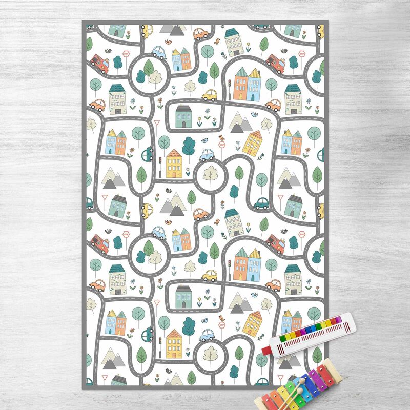 

Alfombras vinílicas - Playoom Mat City Traffic- Out And About With The Car - Alto 3:2 Dimensión LxA: 90cm x 60cm