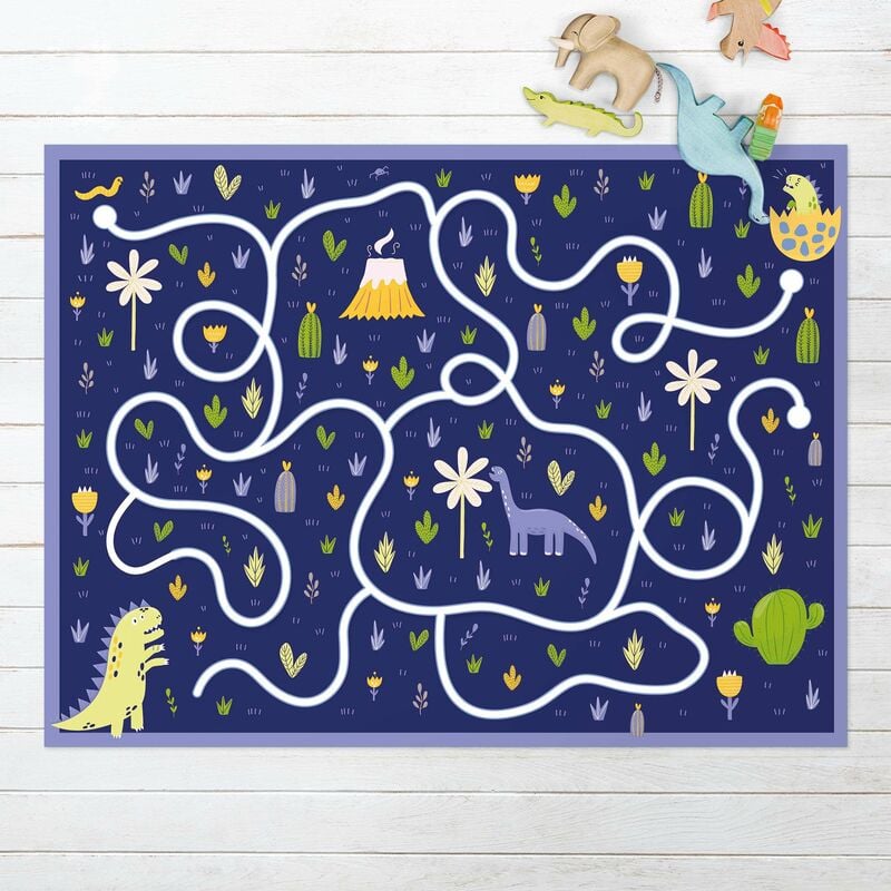 

Alfombras vinílicas - Playoom Mat Dinosaurs - Dino Mom Looking For Her Baby - Apaisado 3:4 Dimensión LxA: 135cm x 180cm