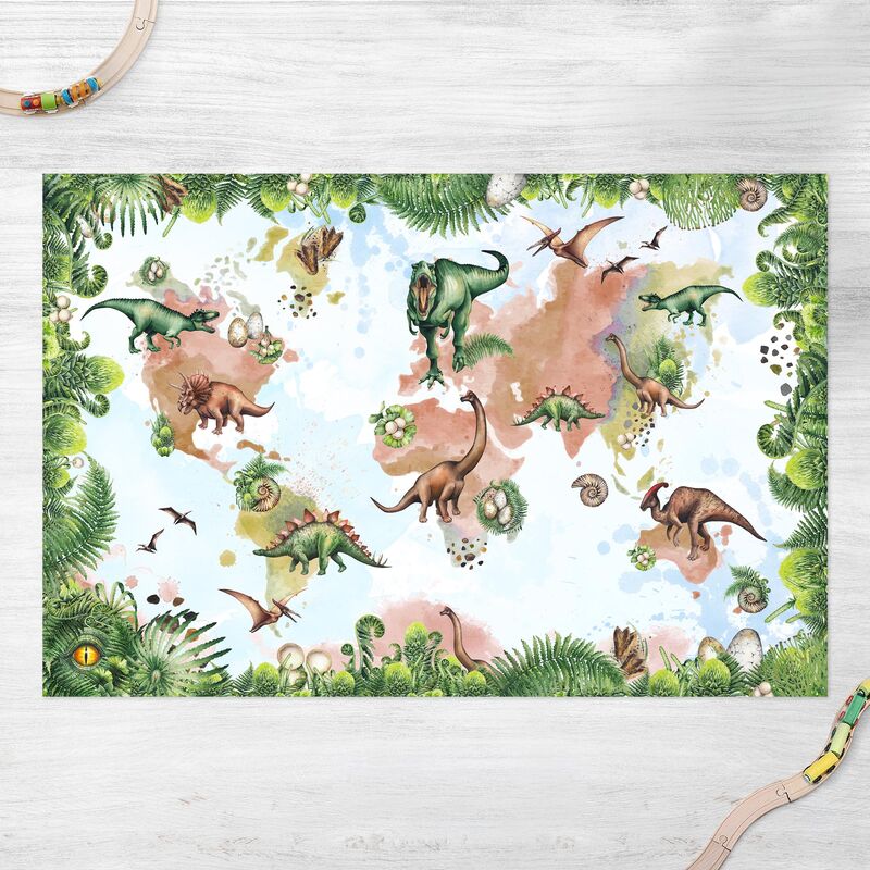 

Alfombras vinílicas - Playoom Mat Dinosaurs - When Dinos Ruled The World - Apaisado 2:3 Dimensión LxA: 80cm x 120cm