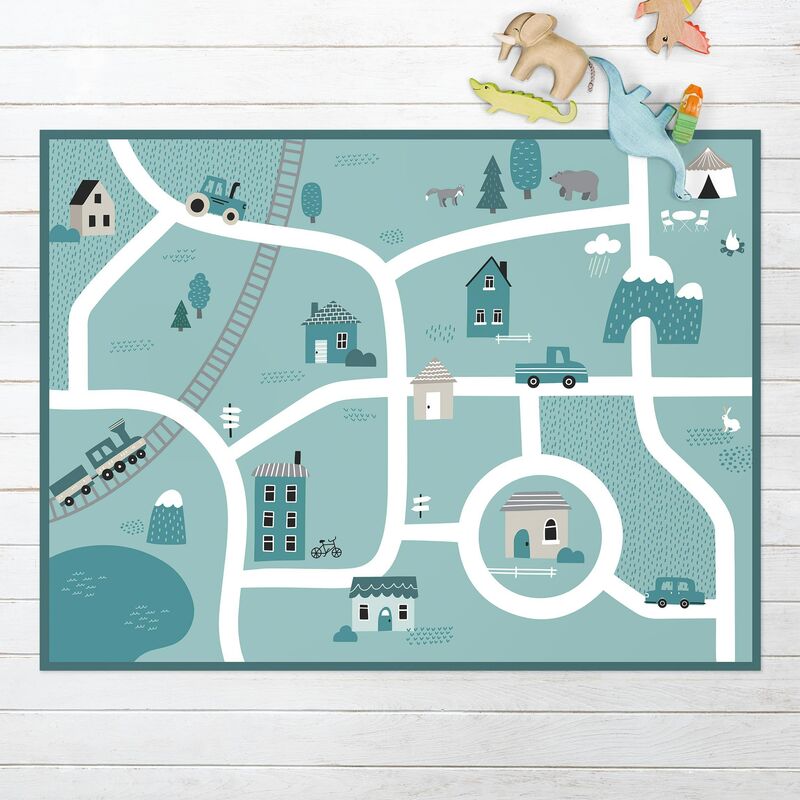 

Alfombras vinílicas - Playoom Mat Village - A Fine Little Place - Apaisado 3:4 Dimensión LxA: 135cm x 180cm