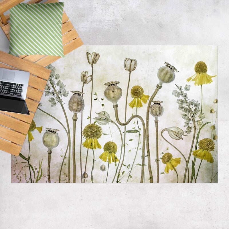 

Alfombras vinílicas - Poppy And Helenium - Apaisado 2:3 Dimensión LxA: 40cm x 60cm