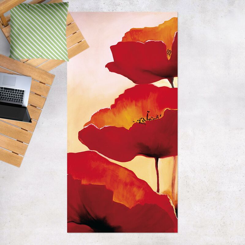 

Alfombras vinílicas - Poppy Family - Alto 2:1 Dimensión LxA: 140cm x 70cm