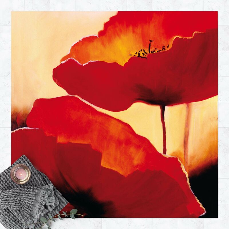 

Alfombras vinílicas - Poppy Family - Cuadrado 1:1 Dimensión LxA: 100cm x 100cm