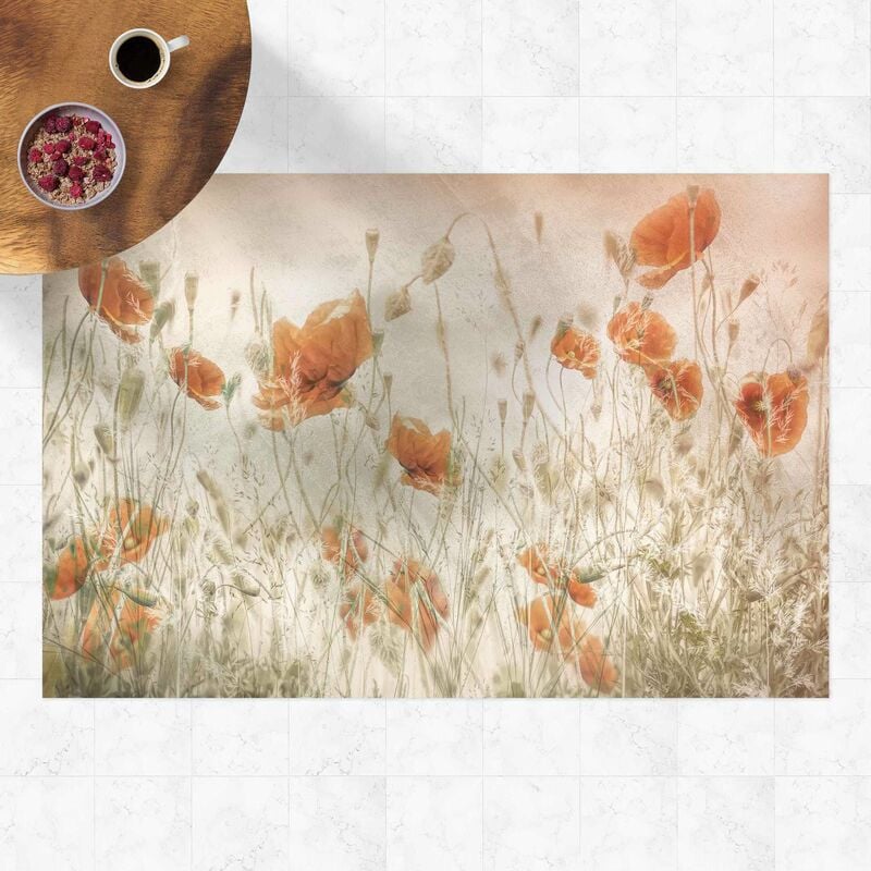 

Alfombras vinílicas - Poppy Flowers And Grasses In A Field - Apaisado 2:3 Dimensión LxA: 120cm x 180cm