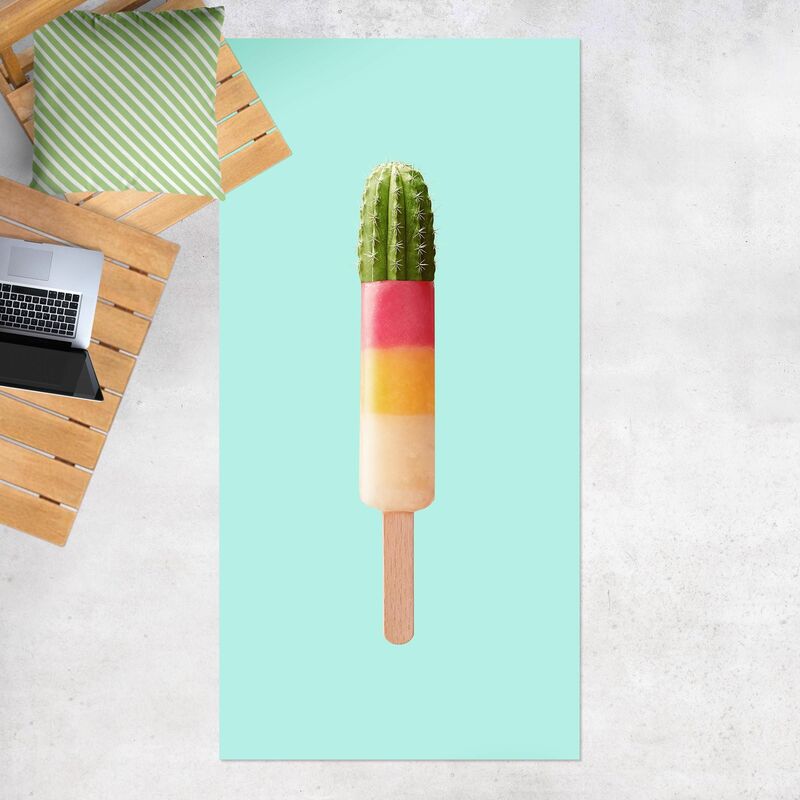 

Alfombras vinílicas - Popsicle With Cactus - Alto 2:1 Dimensión LxA: 140cm x 70cm