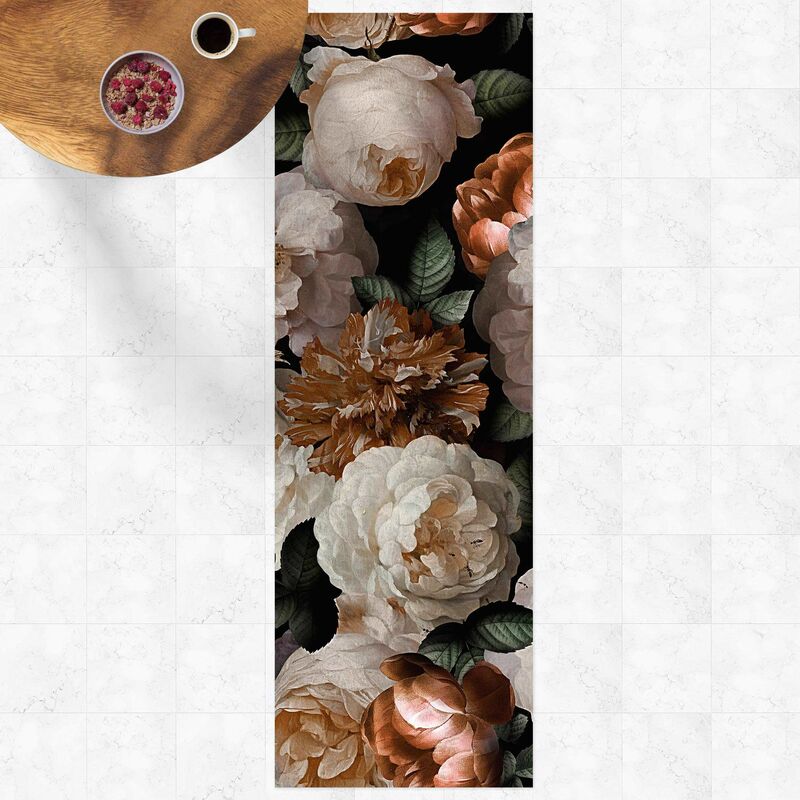 

Alfombras vinílicas - Red Roses With White Roses - Panorámico Dimensión LxA: 180cm x 60cm