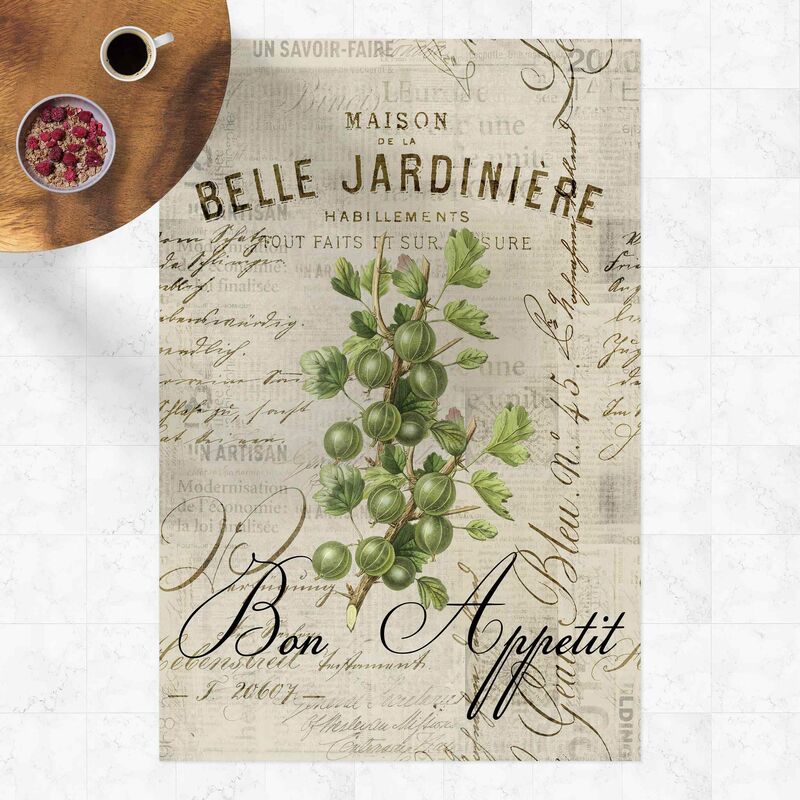 

Alfombras vinílicas - Shabby Chic Collage - Gooseberry - Alto 3:2 Dimensión LxA: 60cm x 40cm