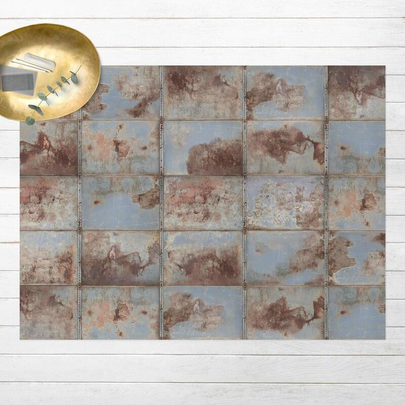 

Alfombras vinílicas - Shabby Industrial Metal Look - Apaisado 3:4 Dimensión LxA: 120cm x 160cm