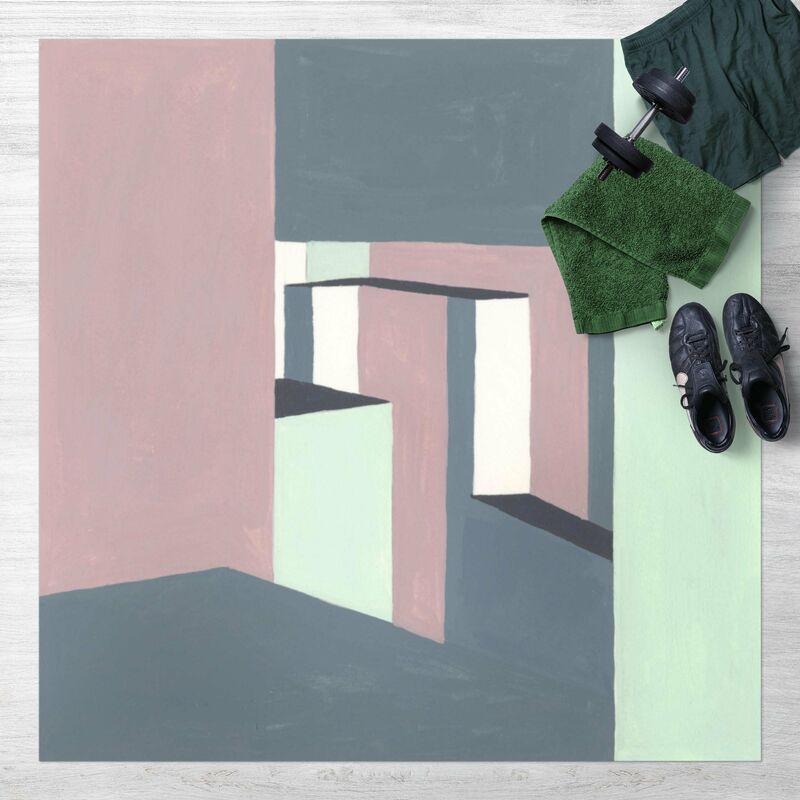 

Bilderwelten - Alfombras vinílicas - Shadow Of The Walls III - Cuadrado 1:1 Dimensión LxA: 120cm x 120cm
