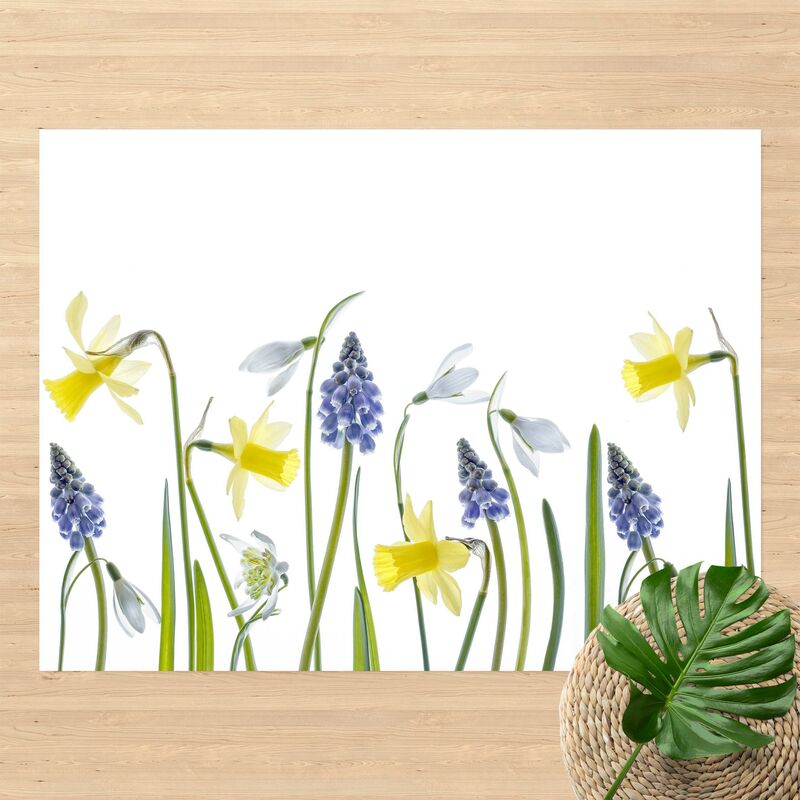 

Alfombras vinílicas - Spring Flowers - Apaisado 3:4 Dimensión LxA: 135cm x 180cm