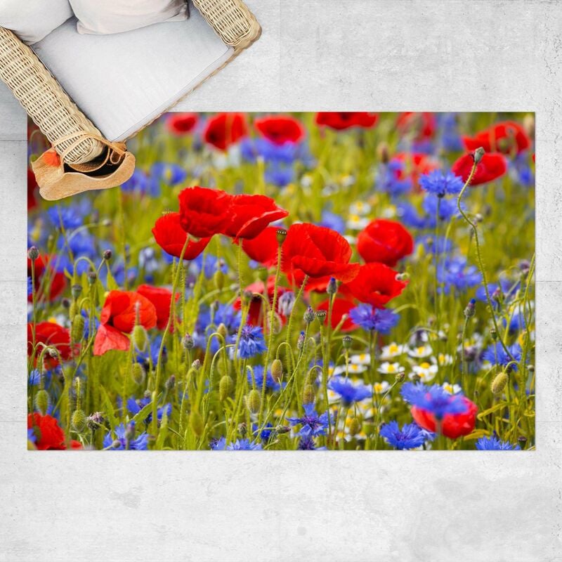 

Alfombras vinílicas - Summer Meadow With Poppies And Cornflowers - Apaisado 2:3 Dimensión LxA: 60cm x 90cm