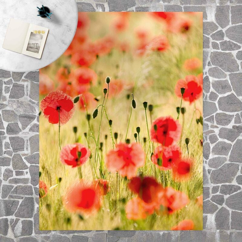 

Alfombras vinílicas - Summer Poppies - Alto 4:3 Dimensión LxA: 180cm x 135cm