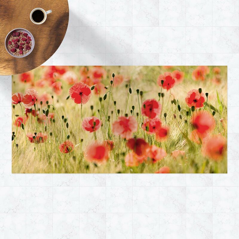 

Bilderwelten - Alfombras vinílicas - Summer Poppies - Apaisado 1:2 Dimensión LxA: 130cm x 260cm