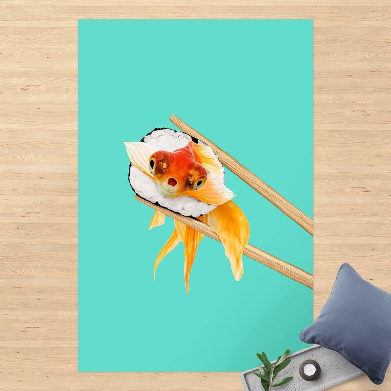 

Alfombras vinílicas - Sushi With Goldfish - Alto 3:2 Dimensión LxA: 180cm x 120cm