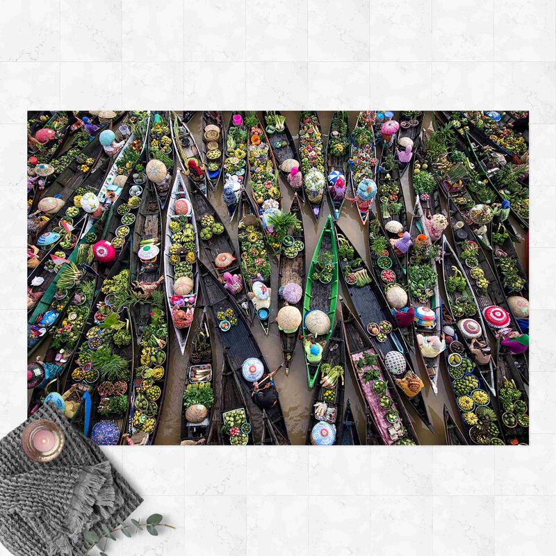 

Alfombras vinílicas - Swimming Market - Apaisado 2:3 Dimensión LxA: 120cm x 180cm