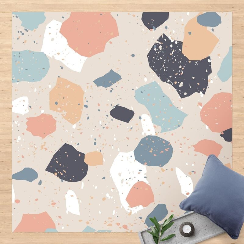 

Bilderwelten - Alfombras vinílicas - Terrazzo Pattern - Cuadrado 1:1 Dimensión LxA: 100cm x 100cm