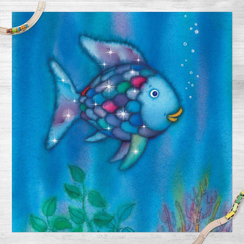 

Bilderwelten - Alfombras vinílicas - The Rainbow Fish - Alone In The Vast Ocean - Cuadrado 1:1 Dimensión LxA: 100cm x 100cm