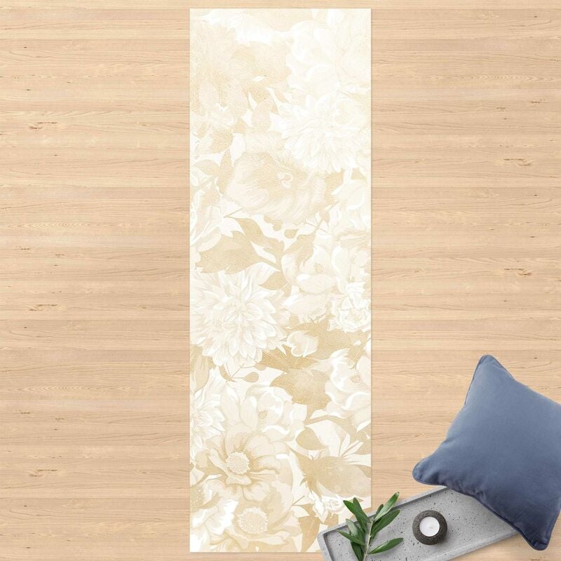 

Alfombras vinílicas - Vintage Blossom Dream In Beige - Panorámico Dimensión LxA: 120cm x 40cm