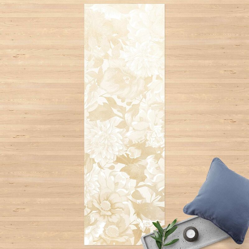 

Bilderwelten - Alfombras vinílicas - Vintage Blossom Dream In Beige - Panorámico Dimensión LxA: 210cm x 70cm