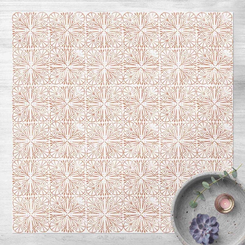 

Alfombras vinílicas - Vintage Pattern Filigree Art Deco - Cuadrado 1:1 Dimensión LxA: 100cm x 100cm