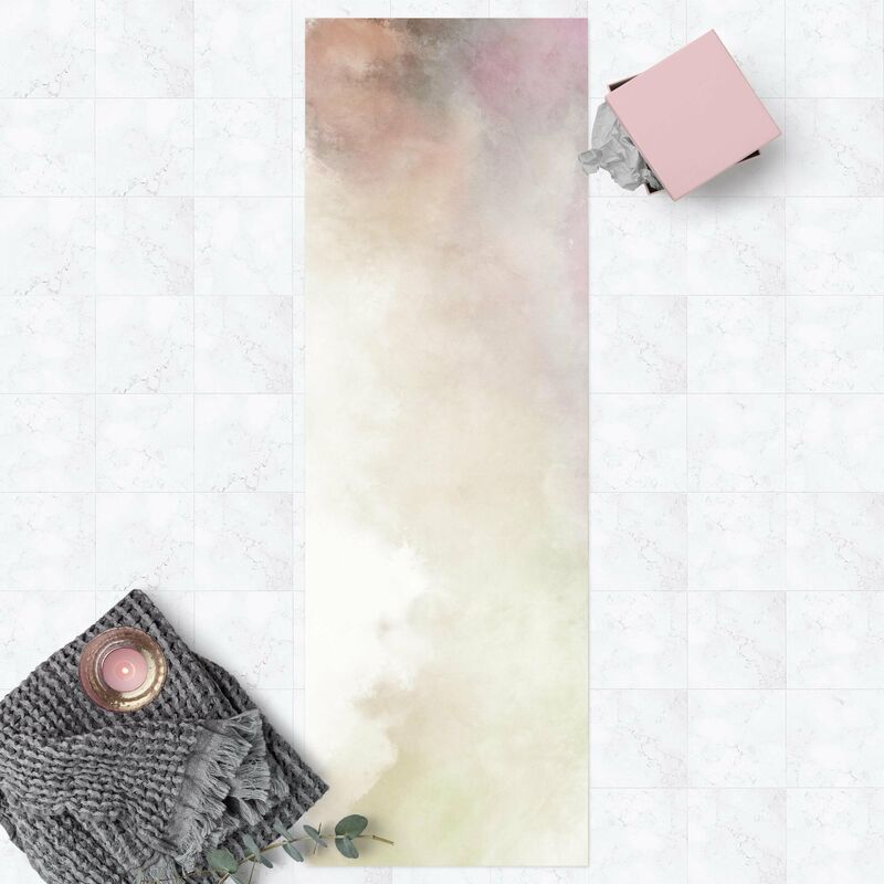 

Alfombras vinílicas - Watercolour Symbiosis Sand Purple - Panorámico Dimensión LxA: 180cm x 60cm