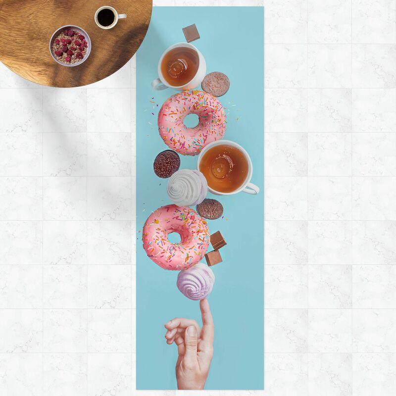 

Alfombras vinílicas - Weekend Donuts - Panorámico Dimensión LxA: 210cm x 70cm