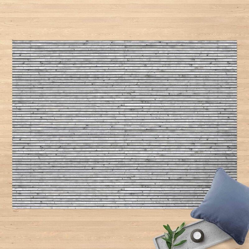 

Alfombras vinílicas - Wooden Wall With Narrow Strips Black And White - Apaisado 3:4 Dimensión LxA: 90cm x 120cm