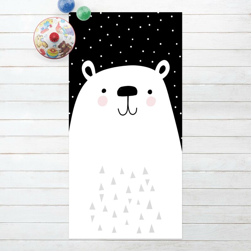 

Bilderwelten - Alfombras vinílicas - Zoo With Patterns - Polar Bear - Alto 2:1 Dimensión LxA: 180cm x 90cm