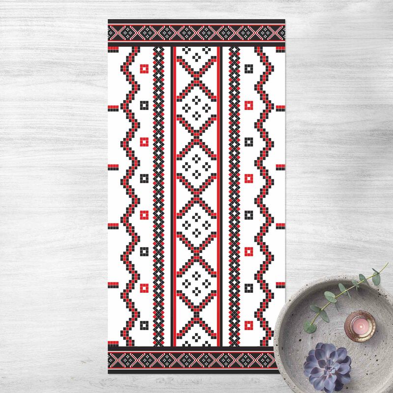 

Alfombras vinílicas - A Romanian Winter With Stripes - Alto 2:1 Dimensión LxA: 100cm x 50cm