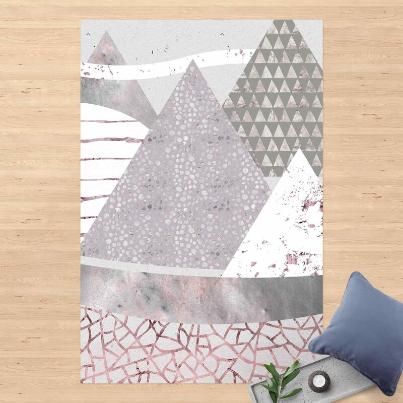 

Alfombras vinílicas - Abstract Mountain Landscape Pastel Pattern - Alto 3:2 Dimensión LxA: 180cm x 120cm