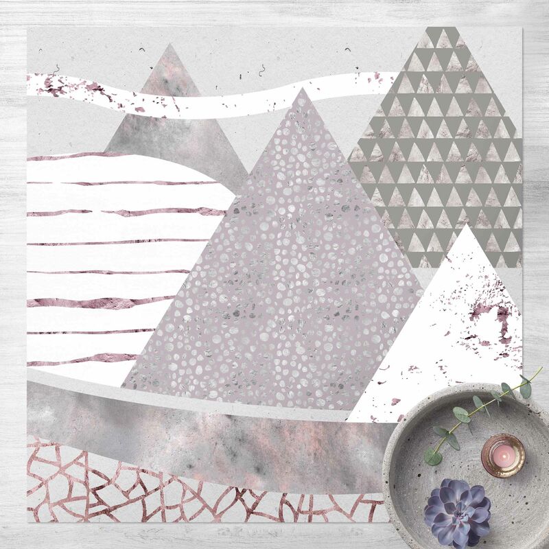 

Alfombras vinílicas - Abstract Mountain Landscape Pastel Pattern - Cuadrado 1:1 Dimensión LxA: 40cm x 40cm