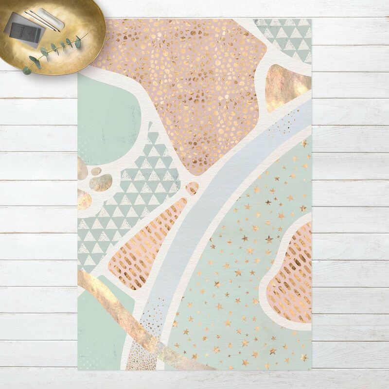 

Alfombras vinílicas - Abstract Seascape Pastel Pattern - Alto 3:2 Dimensión LxA: 90cm x 60cm