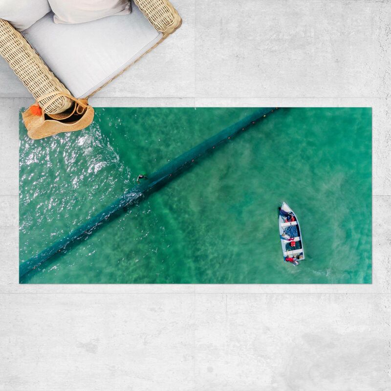 

Alfombras vinílicas - Aerial Image - Fishermen - Apaisado 1:2 Dimensión LxA: 100cm x 200cm