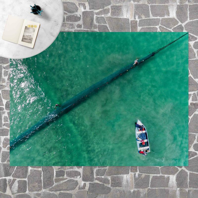 

Alfombras vinílicas - Aerial Image - Fishermen - Apaisado 3:4 Dimensión LxA: 45cm x 60cm