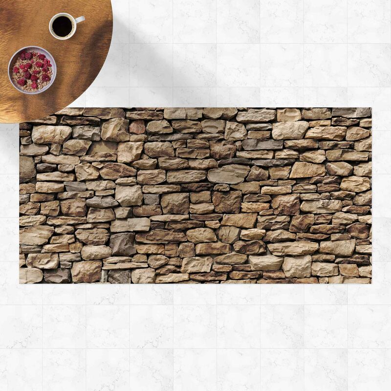 

Bilderwelten - Alfombras vinílicas - American Stone Wall - Apaisado 1:2 Dimensión LxA: 100cm x 200cm