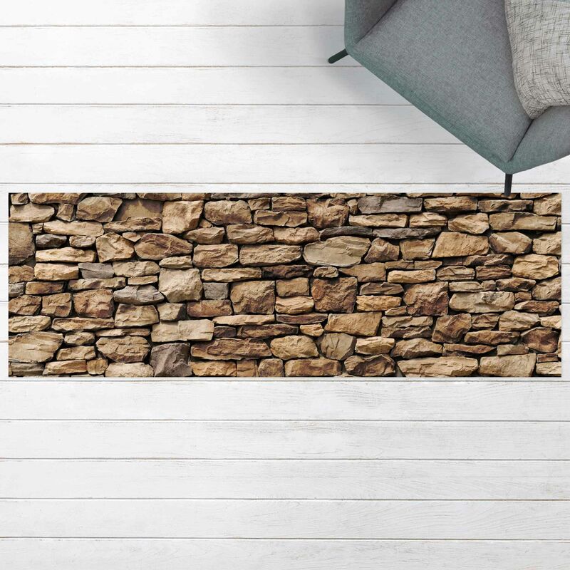 

Alfombras vinílicas - American Stone Wall - Panorama Formato apaisado Dimensión LxA: 70cm x 210cm