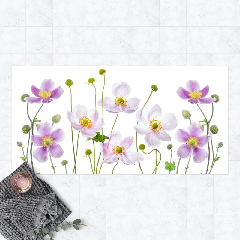 

Alfombras vinílicas - Anemone Mix - Apaisado 1:2 Dimensión LxA: 50cm x 100cm